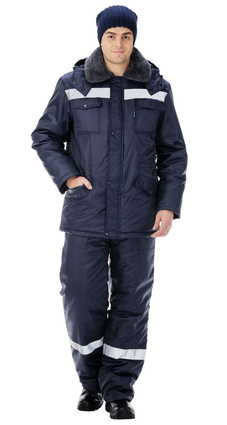 Костюм "Мастер" утепл. с п/к (т.син.) цена